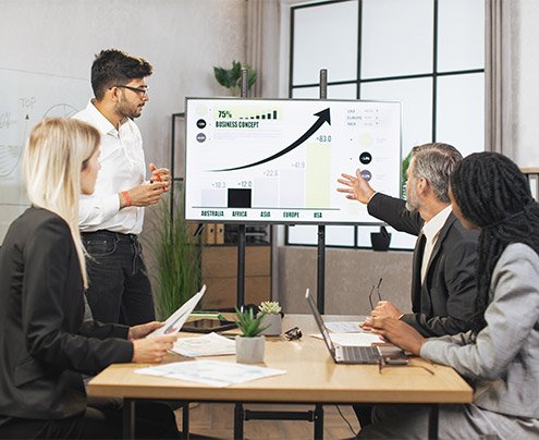 Owner-led business leadership visual